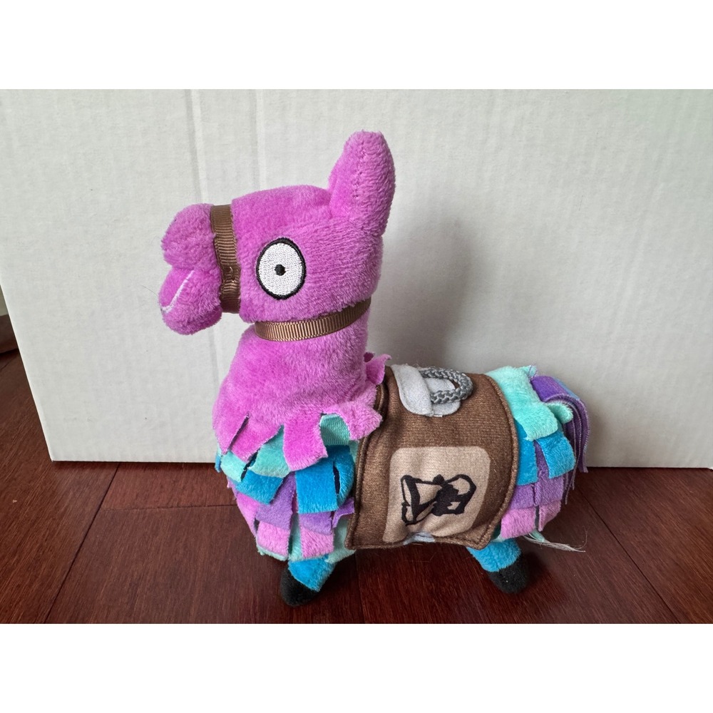 Fortnite Loot Llama Plush 7" Stuffed Animal Toy Epic Games Purple Pink Blue 2018